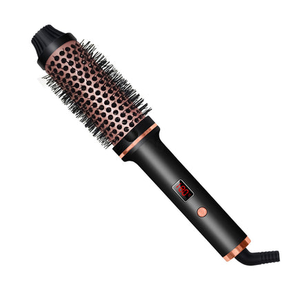 Electric Ionic Ceramic Rolling Round Hair Curler Brush Heated Thermal Brush